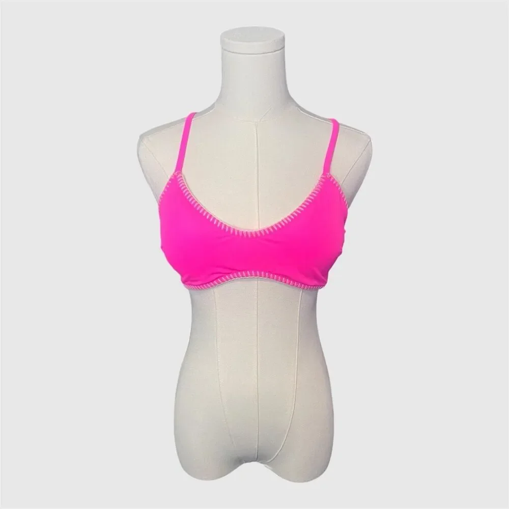 Victoria’s Secret Swim Crochet Razorback Pink Bikini Top